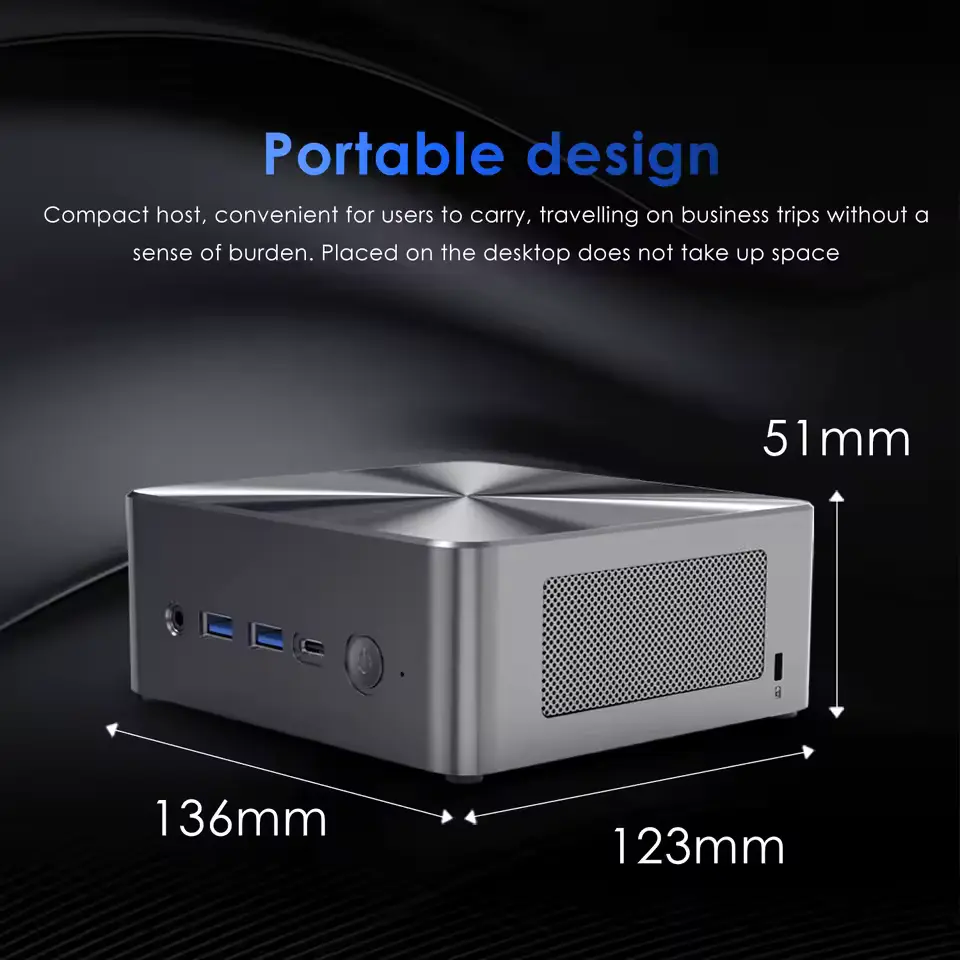 Міні ПК brenuc n7a, Intel Core i5-12450H (8x 2.1 - 4.4 GHz) — Kompik