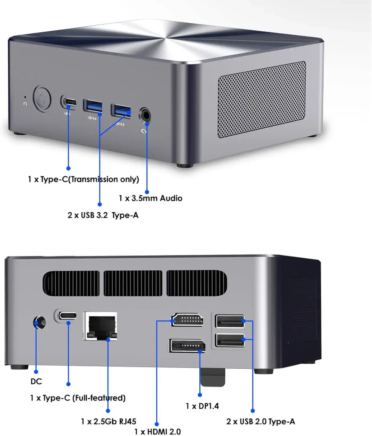 Міні ПК brenuc n7a, Intel Core i5-12450H (8x 2.1 - 4.4 GHz) — Kompik