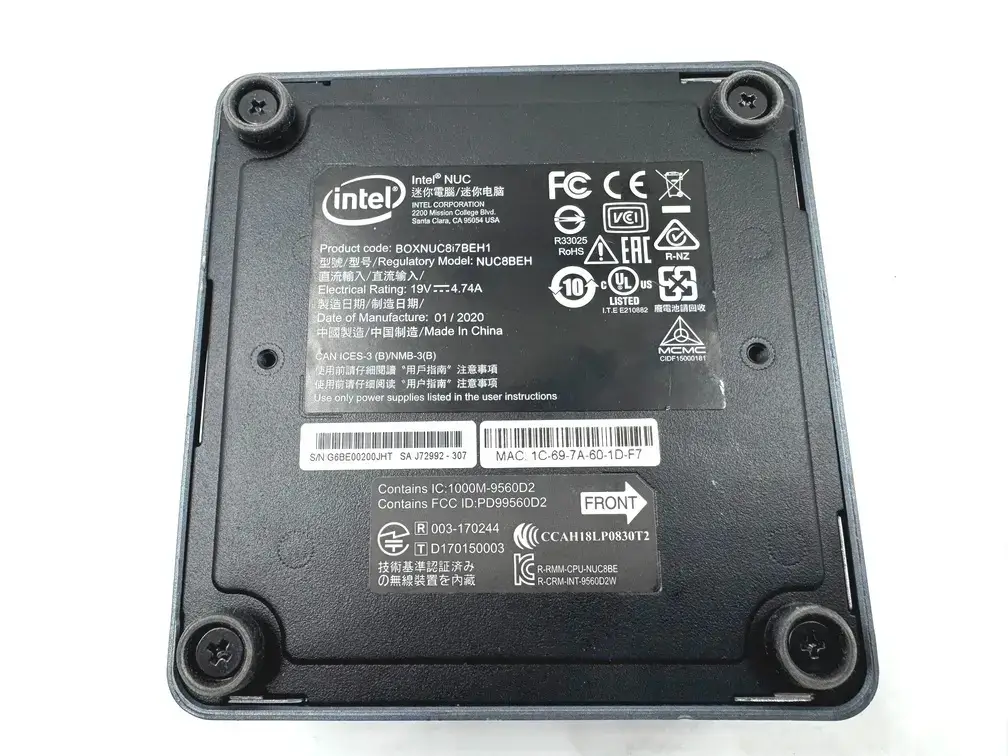 Міні-ПК Intel NUC8 — Kompik